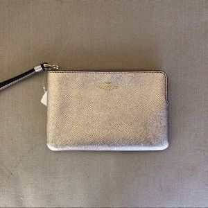 Coach Metallic Wristlet NWT